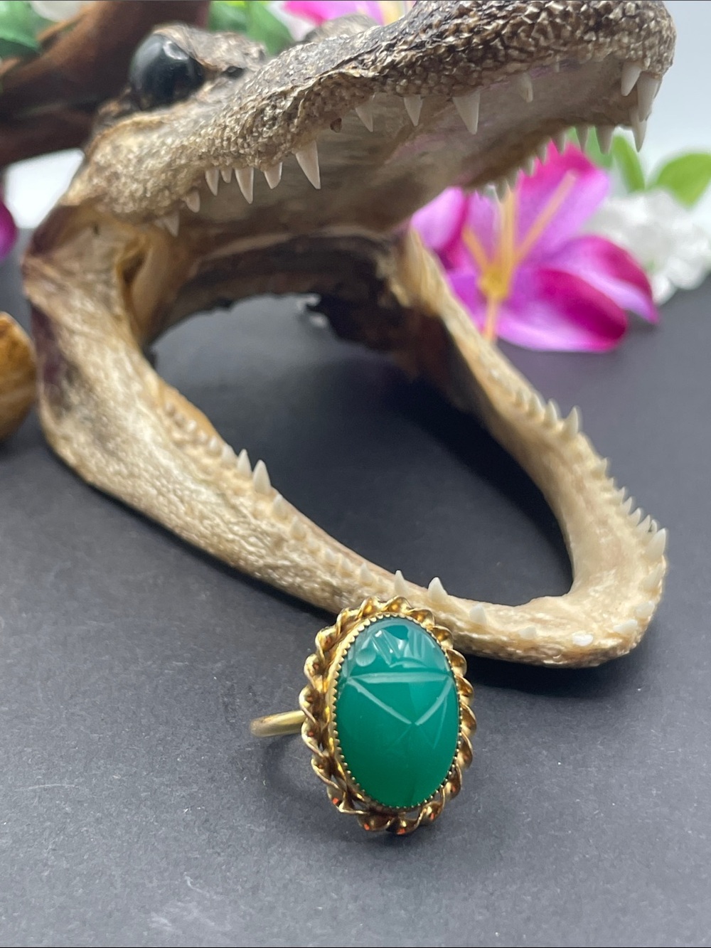 Amco 1/20 12k GF scarab ring vintage